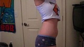 Sexy teen wearing Freeones and teasing with her body porn video